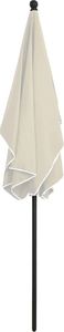 vidaXL Parasol ogrodowy na słupku, 210x140 cm, piaskowy 5
