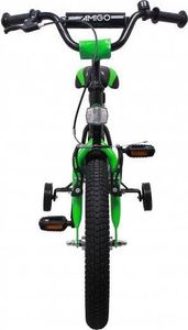 Amigo BMX Fun 16 Cal 28 cm Chłopcy Hamulec gwintowany Zielony / Matowa czerń 6