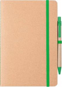 Upominkarnia Notatnik A5 z długopisem, zielony (419336) 1