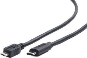 Kabel USB Gembird USB-C - microUSB 3 m Czarny (CCP-USB2-MBMCM-10) 1