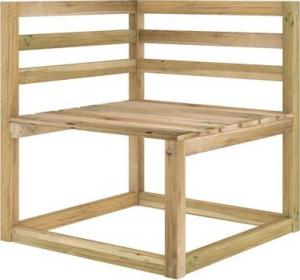 vidaXL Ogrodowe siedziska narożne z palet, 2 szt., impregnowana sosna 2