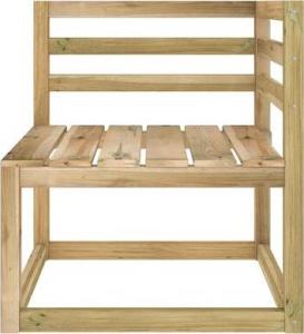 vidaXL Ogrodowe siedziska narożne z palet, 2 szt., impregnowana sosna 3