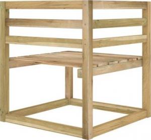 vidaXL Ogrodowe siedziska narożne z palet, 2 szt., impregnowana sosna 5