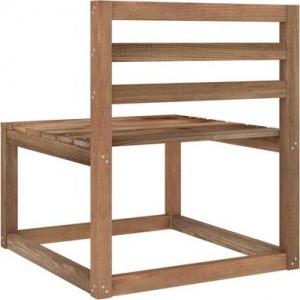 vidaXL Ogrodowe siedzisko z palet, brąz, impregnowana sosna 4