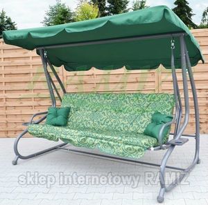 Ramiz HUŚTAWKA OGRODOWA 2w1 Leżanka 3-4 osobowa 214cm x 168 cm x 114 cm huśtawka Ramiz 3