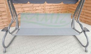 Ramiz HUŚTAWKA OGRODOWA 2w1 Leżanka 3-4 osobowa 214cm x 168 cm x 114 cm huśtawka Ramiz 4