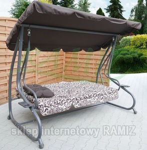 Ramiz HUŚTAWKA OGRODOWA 2w1 Leżanka 3-4 osobowa 214cm x 168 cm x 114 cm huśtawka Ramiz 5