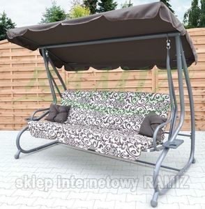 Ramiz HUŚTAWKA OGRODOWA 2w1 Leżanka 3-4 osobowa 214cm x 168 cm x 114 cm huśtawka Ramiz 6