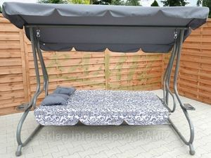 Ramiz HUŚTAWKA OGRODOWA 2w1 Leżanka 3-4 osobowa 214cm x 168 cm x 114 cm huśtawka Ramiz 10