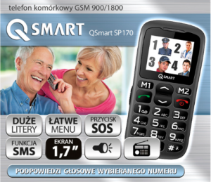 Telefon komórkowy Q-SMART SP170 Czarny 2