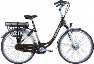 Rower elektryczny Vogue Premium 28 Cal 48 cm Damski 7SP Hamulce rolkowe Brązowy 1