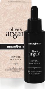 Macrovita OLIVE & ARGAN suchy olejek arganowy do twarzy i szyi 30ml 1