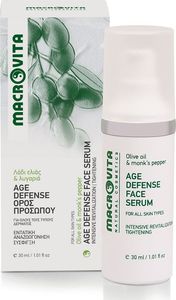 Macrovita Age Defense Face Serum z bio-oliwą z oliwek i niepokalankiem pieprzowym 30ml 1