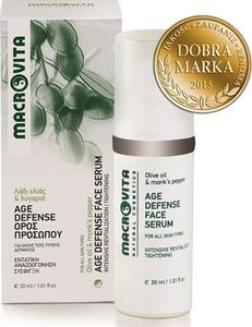 Macrovita Age Defense Face Serum z bio-oliwą z oliwek i niepokalankiem pieprzowym 30ml 2