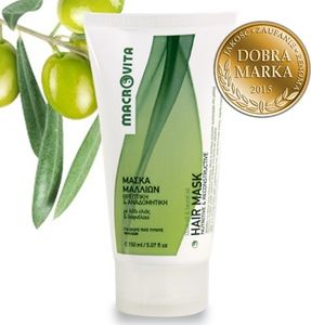 Macrovita Maska do włosów z bio-oliwą z oliwek i olejem laurowym 150 ml 2