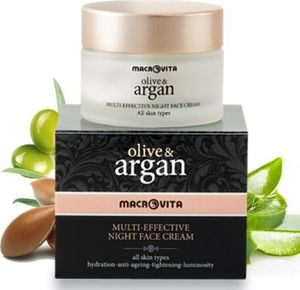 Macrovita OLIVE & ARGAN MULTI-EFFECTIVE krem na noc do każdego rodzaju cery 50ml 2