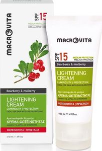 Macrovita Krem Rozjaśniający Przebarwienia z bio-mącznicą lekarską i pomarańczą 50ml 1