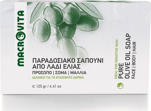 Macrovita Tradycyjne zielone mydełko naturalne z oliwą z oliwek 125g 1