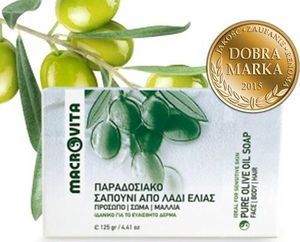 Macrovita Tradycyjne zielone mydełko naturalne z oliwą z oliwek 125g 3