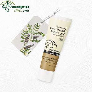 Macrovita OLIVE-ELIA detoksykująca maska peel-off z aktywnym węglem i złotem 40ml 3