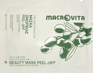 Macrovita Oczyszczająca maseczka do twarzy z bio-oliwą z oliwek i białą herbatą 15ml 3