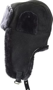 Podhale Regionals czarna Pilotka męska obszyta baranem "Zenek" 58-60 cm (XL) 4