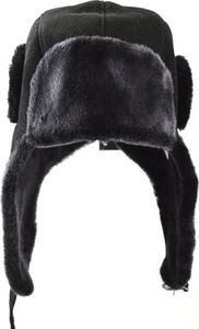 Podhale Regionals czarna Pilotka męska obszyta baranem "Zenek" 58-60 cm (XL) 5