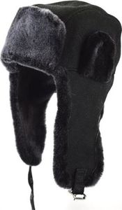 Podhale Regionals czarna Pilotka męska obszyta baranem "Zenek" 58-60 cm (XL) 8