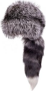 Podhale Regionals Czapka Toczek lis srebrny z ogonem Traperka 58-60 cm (XL) 1