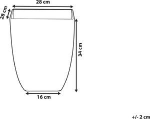 Shumee Doniczka 28 x 28 x 34 cm efekt marmuru MIRO 5