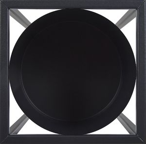 Shumee Doniczka na stojaku metalowa 15 x 15 x 50 cm czarna IDRA 4