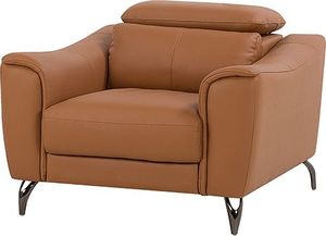 Shumee Komplet wypoczynkowy skórzany 4-osobowy brązowy NARWIK 3