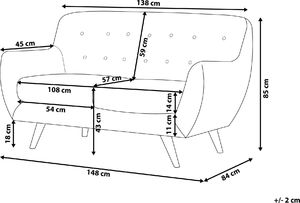Shumee Komplet wypoczynkowy welurowy 6-osobowy szary BODO 10