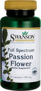 Swanson Swanson - Full-Spectrum Passion Flower, 500mg, 60 kapsułek 1