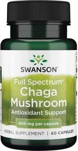 Swanson Swanson - Full Spectrum Chaga Mushroom, 400mg, 60 kapsułek 1