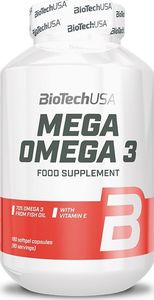 Bio Tech BioTechUSA - Mega Omega 3, 180 kapsułek 1