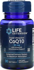 Life Extension Life Extension - Super Ubiquinol CoQ10 ze Wzmocnionym Wsparciem dla Mitochondriów, 50 mg, 30 kapsułek miękkich 1