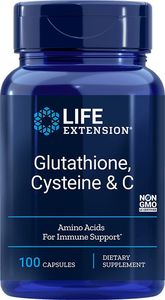 Life Extension Life Extension - Glutation, cysteina & C, 100 kapsułek roślinnych 1