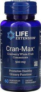 Life Extension Life Extension - Cran-Max Koncentrat z Całych Owoców Żurawiny, 500 mg, 60 vkaps 1