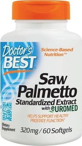 DOCTORS BEST Doctor's Best - Saw Palmetto (Palma Sabałowa), 320mg, 60 kapsułek miękkich 1