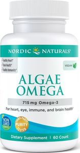 Nordic naturals Nordic Naturals - Algae Omega, 715mg Omega 3, 60 kapsułek miękkich 1