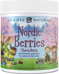 Nordic naturals Nordic Naturals - Multiwitaminy, Nordic Berries, Smak Wiśniowy, 120 żelek 1