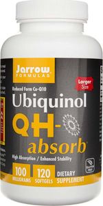 JARROW FORMULAS Jarrow Formulas - Ubiquinol QH-absorb, 100mg, 120 kapsułek miękkich 1
