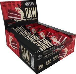 Warrior Warrior - Raw Protein Flapjack, Red Velvet Cake, 12 batonów 1