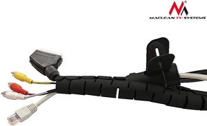 Organizer Maclean Spirala na przewody Czarny 1 sztuka  (MCTV-676B) 4