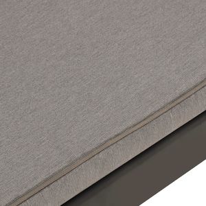 vidaXL Ławka ogrodowa z poduszką, plastikowa, szara 5