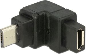 Adapter USB Delock Brak microUSB - microUSB Czarny  (65669) 1