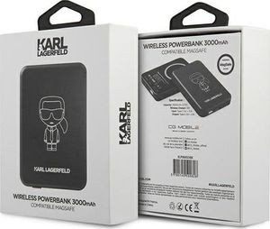 Powerbank Karl Lagerfeld MagSafe 3000mAh Czarny 4