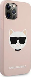 Karl Lagerfeld Karl Lagerfeld KLHCP12LSLCHLP iPhone 12 Pro Max 6,7" hardcase jasno różowy/light pink Silicone Choupette 4