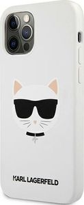 Karl Lagerfeld Karl Lagerfeld KLHCP12LSLCHWH iPhone 12 Pro Max 6,7" hardcase biały/white Silicone Choupette 2